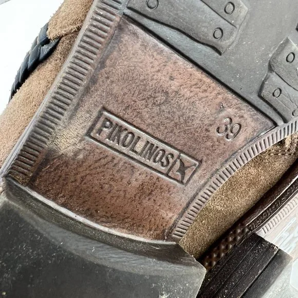 Pikolinos Suede Leather Ankle Boots Bootie ORDINO Sz 39 8.5 9 brown boho bootie - Picture 8 of 9